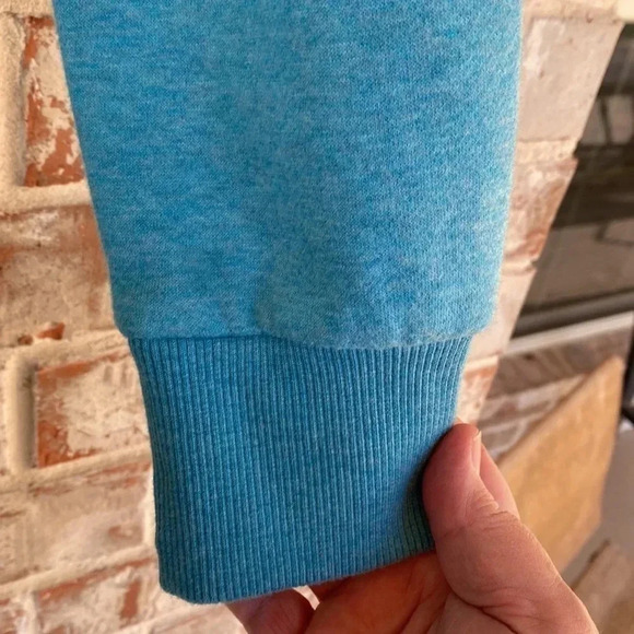 Gymshark Blue Double Zipper Funnel Neck Sweatshirt - Picture 8 of 11